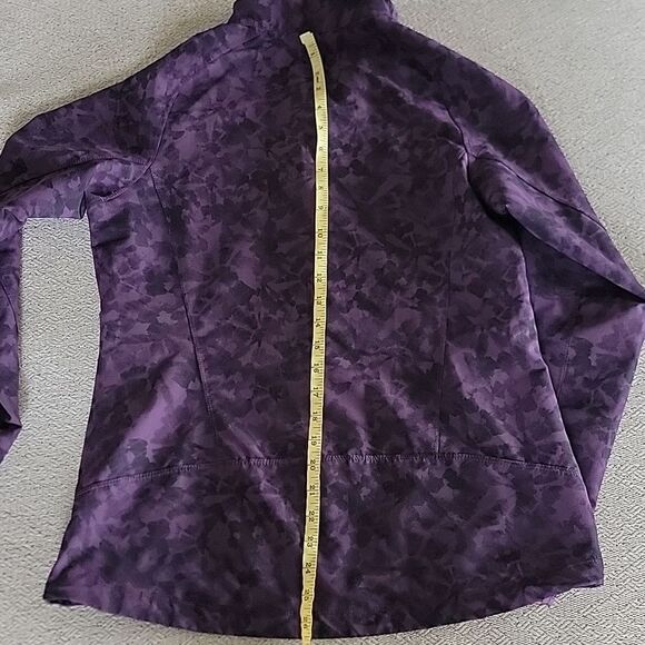 Eddie Bauer Dark Purple Patterned Soft Shell Jacket - Size Medium - Picture 13 of 15